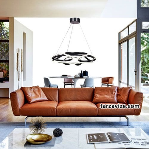 Tarz Avize Sarmaşık Sarkıt Led Avize 3 Renk Işık 120 Watt TRZ-03