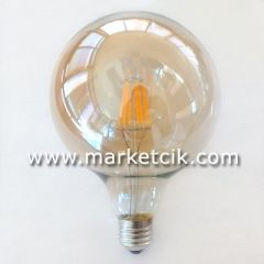 Edison Dekoratif Rustik G120 Led Glop Ampul 6 Watt E27 Duy, G120 Glop Ampul Modeli 12cm
