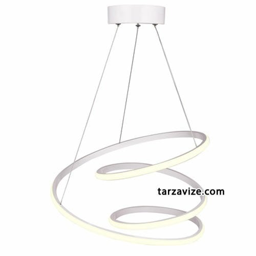 Tarz Avize Burgu Sarkıt Led Avize 3 Renk Işık 60 Watt TRZ-024