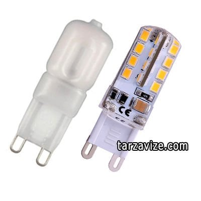 Marketcik 220 Volt G9 Duy 2-5 Watt Led Kapsül Ampul, Halojen Yerine Led Avize Ampulü, Beyaz Işık