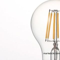 Marketcik 4-6 Watt E14 Duy Led Filament Ampul, İnce Duy Kıvrık Mum Model Led Ampul