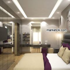 Marketcik Sıva Altı Dekoratif Kristal Cam Led Spot Armatür 3 Watt Beyaz-Günışığı Işık Gün ışığı