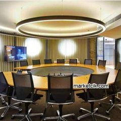 Tarzavize 80 cm 80 Watt Sıva Üstü Beyaz Işık Led Simit Linear Aydınlatma Armatürü Siyah Kasa - Kargo İle Teslim
