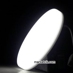 Cata CT-5662 25 Watt Sıva Altı Yuvarlak Çerçevesiz Led Panel Armatür Günışığı-Beyaz Işık Ayarlanabilir Montajlı Beyaz