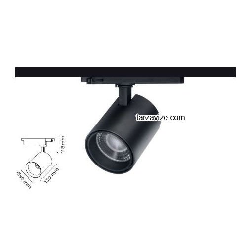 Tarzavize 40 Watt Led Ray Spot Armatür TRZ2326