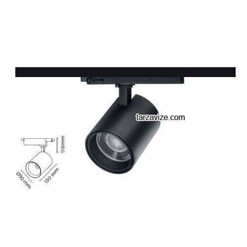 Tarzavize 40 Watt Led Ray Spot Armatür TRZ2326