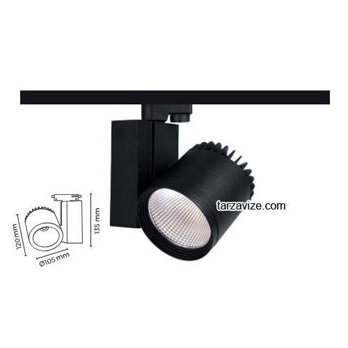 Tarzavize 30 Watt Led Ray Spot Armatür TRZ232530