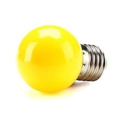 Marketcik 1 Watt Sarı Led Ampul, E27 Normal Duylu Top Led Ampul
