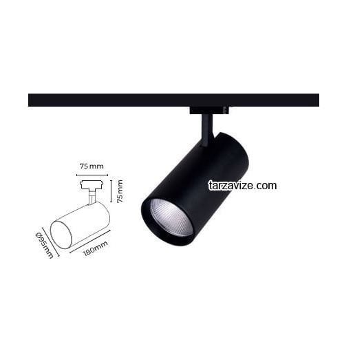 Tarzavize 40 Watt Led Ray Spot Armatür TRZ2047