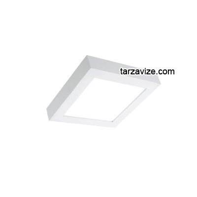 Marketcik 12 Watt Sıva Üstü Kare Led Panel Armatür Günışığı