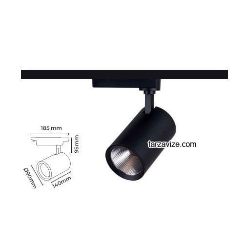 Tarzavize 20 Watt Led Ray Spot Armatür TRZ205020