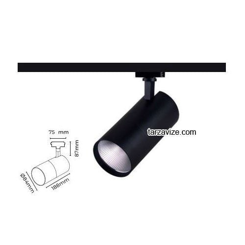 Tarzavize 20 Watt Led Ray Spot Armatür TRZ205120