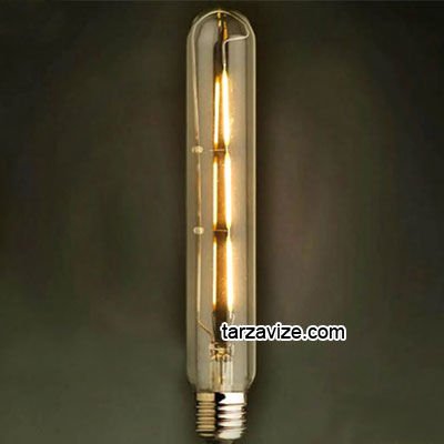 Marketcik Dekoratif Led Tüp Rustik Ampul 6 Watt E27 Duy, 18 cm Tüp Ampul Modeli