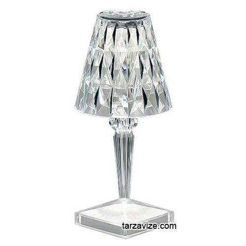 Tarzavize TR-8101 Kristal Şarjlı Dokunmatik Led Masa Lambası 3 Renk Işık