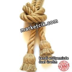 Tarzavize 1,5 Metre Duylu ve Rozanslı 2cm Dekoratif Halat Sarkıt Avize