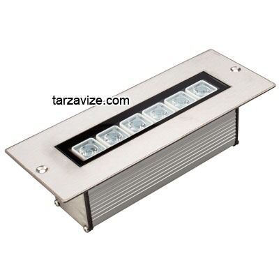 6 Watt Sıva Altı Led Wallwasher Duvar Boyama Aydınlatma Armatürü, Beyaz-Günışığı-Mavi-Kırmızı-Yeşil-Amber Işık Gün ışığı