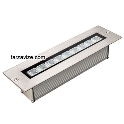 9 Watt Sıva Altı Led Wallwasher Duvar Boyama Aydınlatma Armatürü, Beyaz-Günışığı-Mavi-Kırmızı-Yeşil-Amber Işık Yeşil