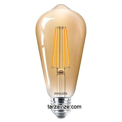 Philips 5.5 Watt Vintage Led Rustik Ampul ST64 Flame