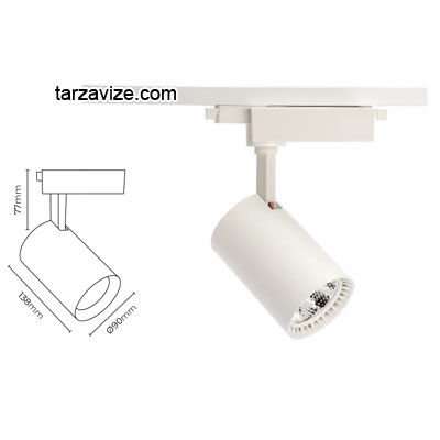 Marketcik 30 Watt Led Ray Spot Armatür Beyaz ve Günışığı Işık