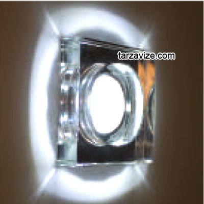 Tarzavize TR558 Sıva Altı Dekoratif Cam Led Spot Armatür Beyaz-Günışığı Işık