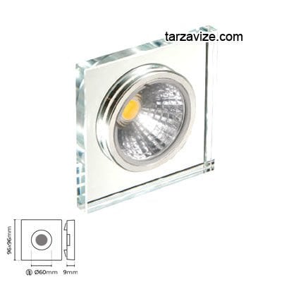 Tarzavize TR512 Sıva Altı Dekoratif Cam Led Spot Armatür Beyaz-Günışığı Işık