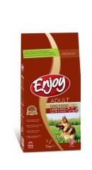 Enjoy Kuzu Pirinç Yetişkin Köpek Maması 15 kg
