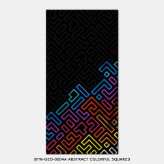 351mil Plaj Havlusu BTW-GEO-0004 ABSTRACT COLORFUL SQUARES