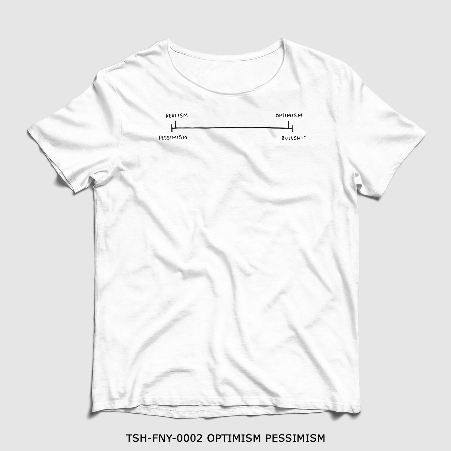 351mil T-Shirt TSH-FNY-0002 OPTIMISM PESSIMISM