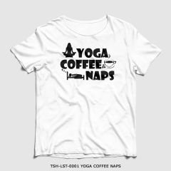 351mil T-Shirt TSH-LST-0001 YOGA COFFEE NAPS