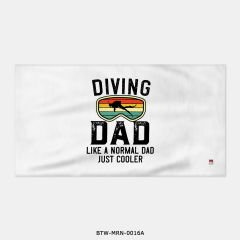 351mil Plaj Havlusu BTW-MRN-0016 SCUBA DAD