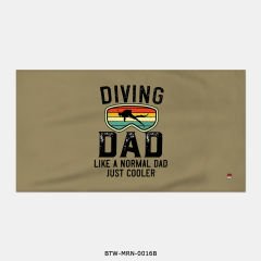 351mil Plaj Havlusu BTW-MRN-0016 SCUBA DAD