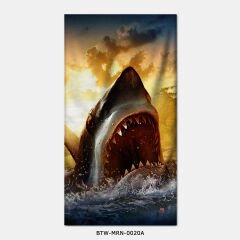 351mil Plaj Havlusu BTW-MRN-0020 SHARK ATTACK