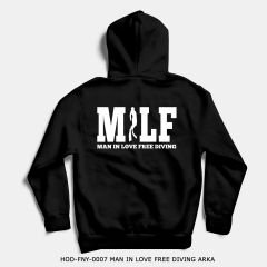 351mil Hoodie HOD-FNY-0007 MAN IN LOVE FREE DIVING