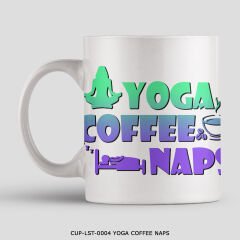 351mil Mug CUP-LST-0004 YOGA COFFEE NAPS