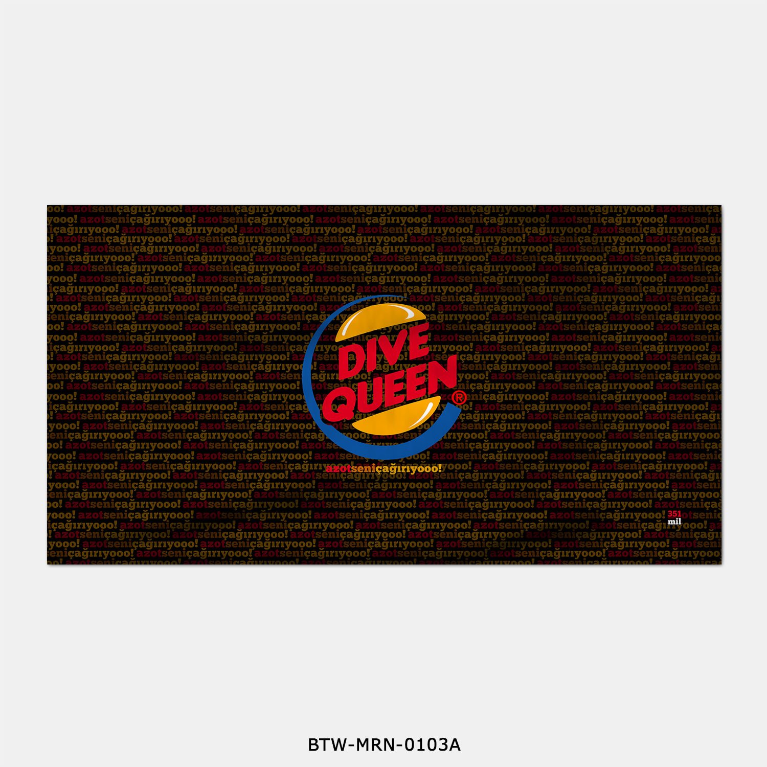 351mil Plaj Havlusu BTW-MRN-0103 DIVE QUEEN