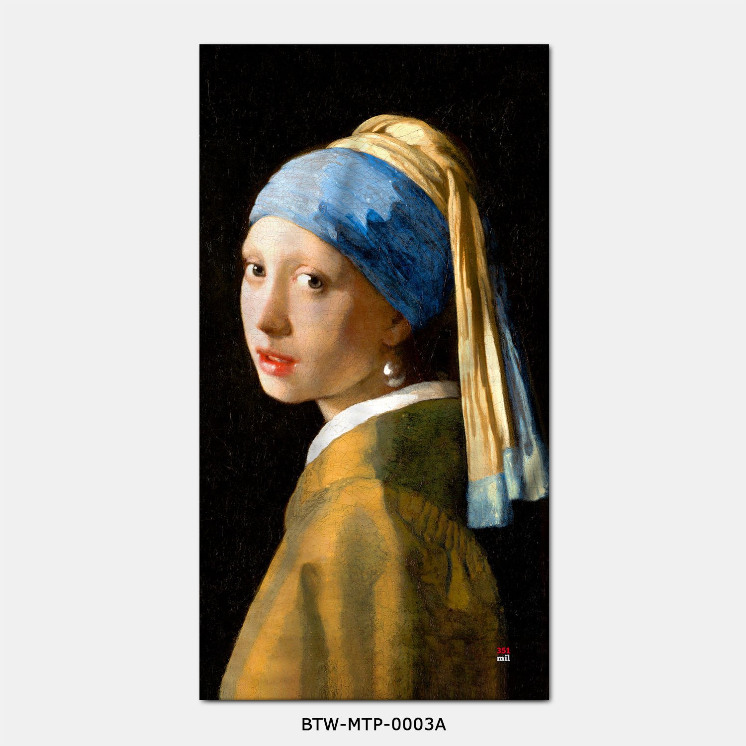 351mil Plaj Havlusu BTW-MTP-0003 GIRL WITH A PEARL EARRING