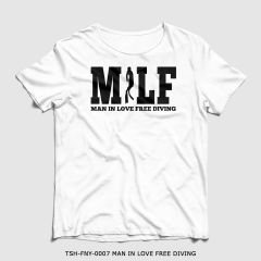 351mil T-Shirt TSH-FNY-0007 MAN IN LOVE FREE DIVING