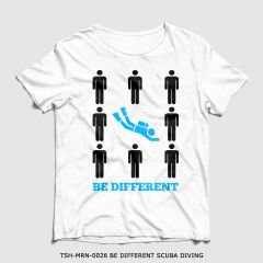 351mil T-Shirt TSH-MRN-0026 BE DIFFERENT SCUBA DIVING