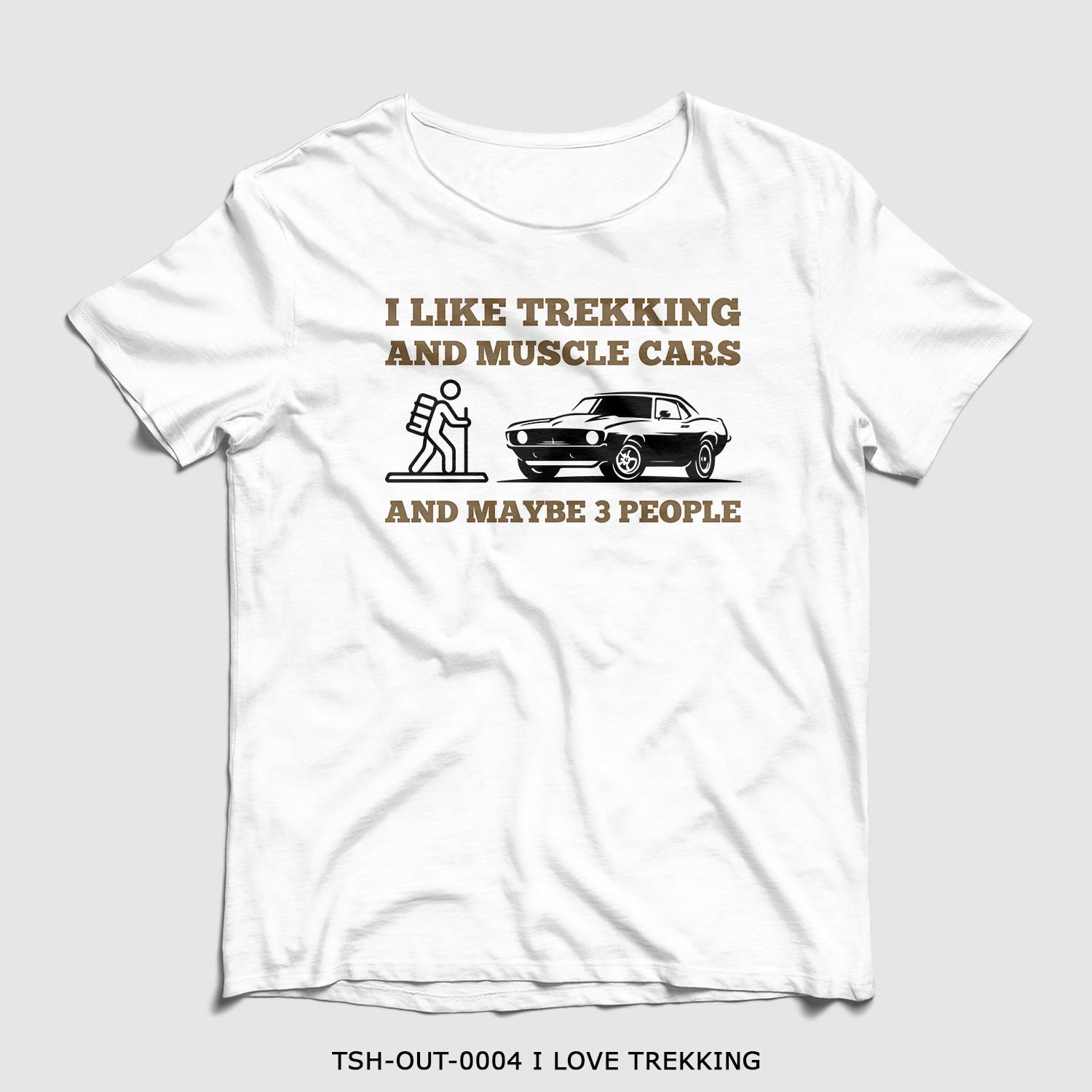 351mil T-Shirt TSH-OUT-0004 I LOVE TREKKING