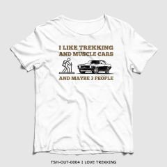 351mil T-Shirt TSH-OUT-0004 I LOVE TREKKING