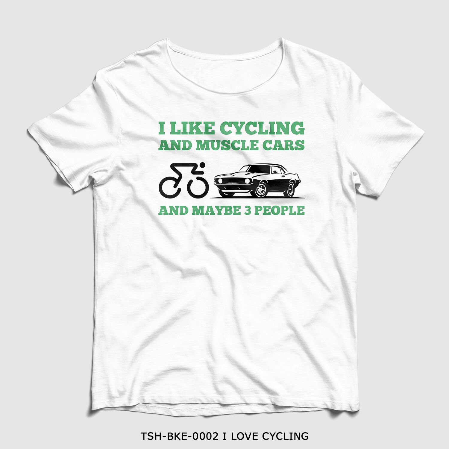 351mil T-Shirt TSH-BKE-0002 I LOVE CYCLING