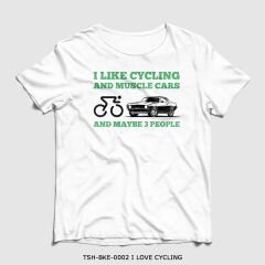 351mil T-Shirt TSH-BKE-0002 I LOVE CYCLING