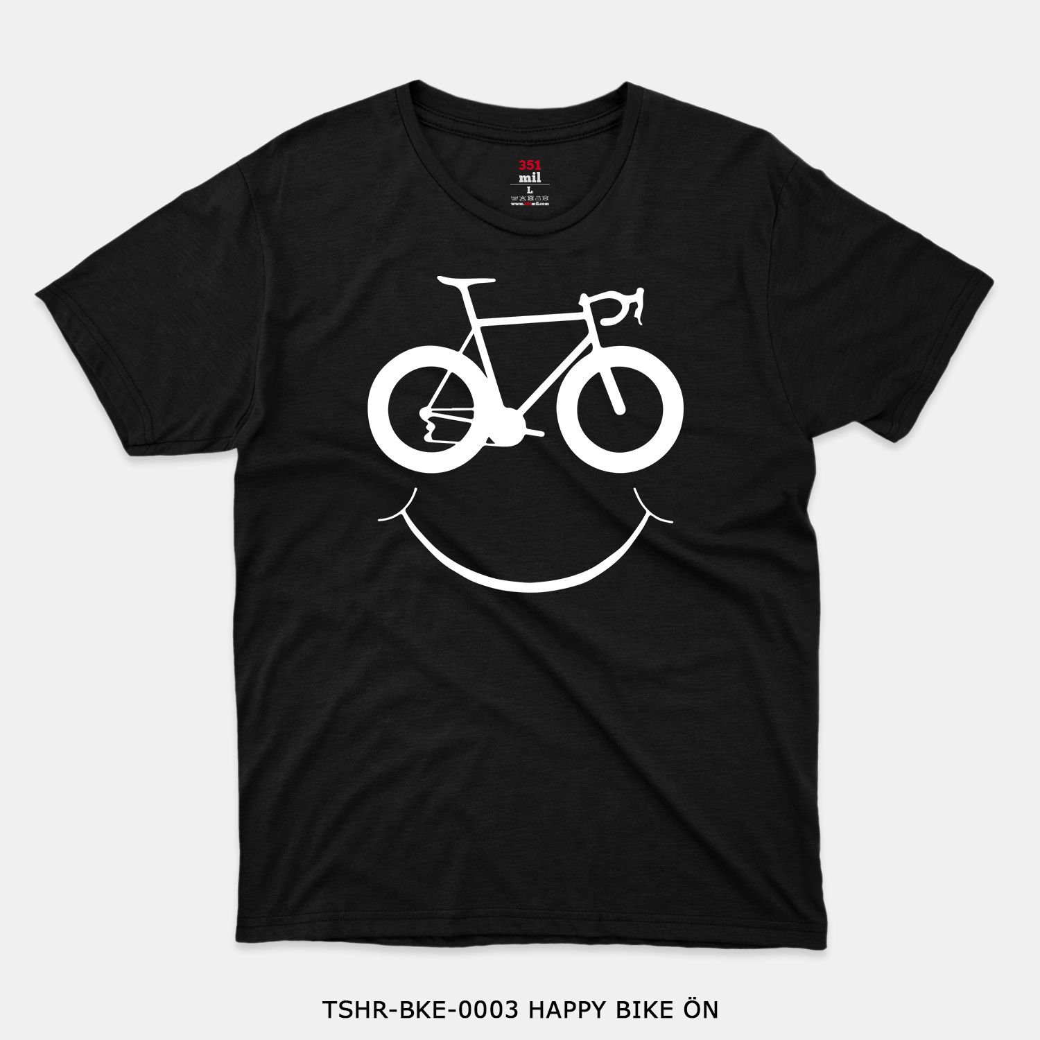 351mil T-Shirt TSHR-BKE-0003 HAPPY BIKE