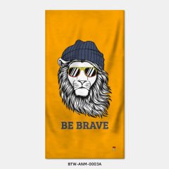 351mil Plaj Havlusu BTW-ANM-0003 LION BE BRAVE