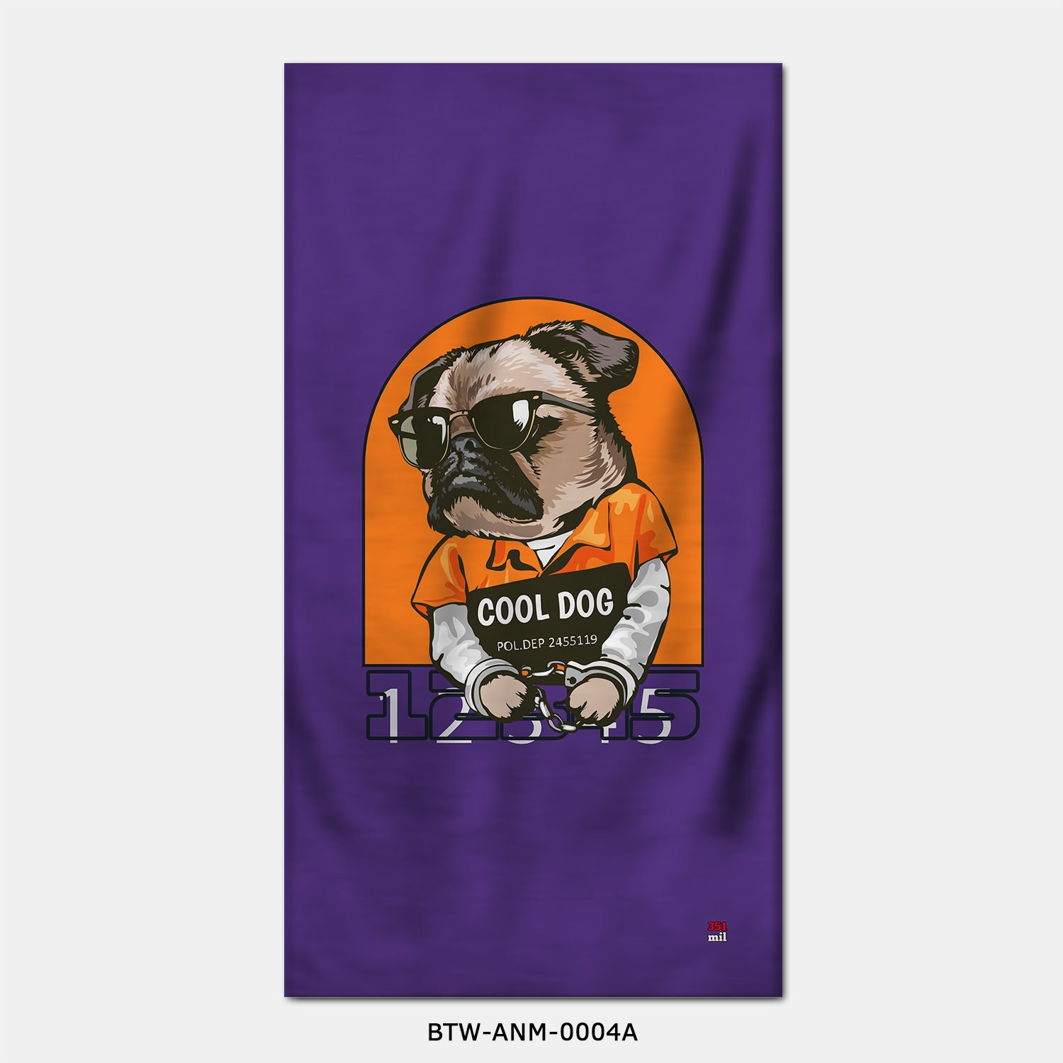 351mil Plaj Havlusu BTW-ANM-0004 COOL DOG