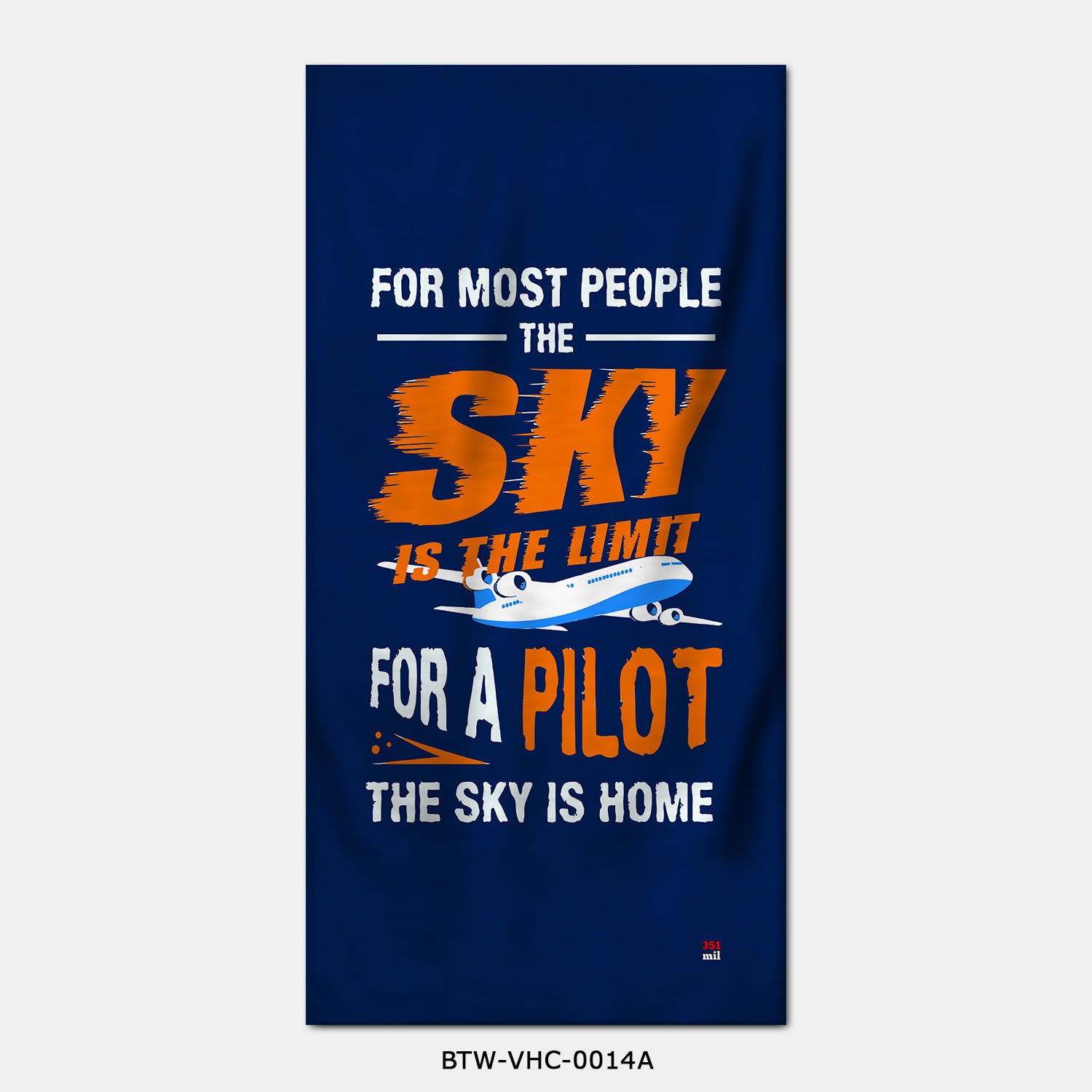351mil Plaj Havlusu BTW-VHC-0014 SKY IS THE HOME