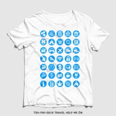 351mil T-Shirt TSH-FNY-0019 TRAVEL HELP ME