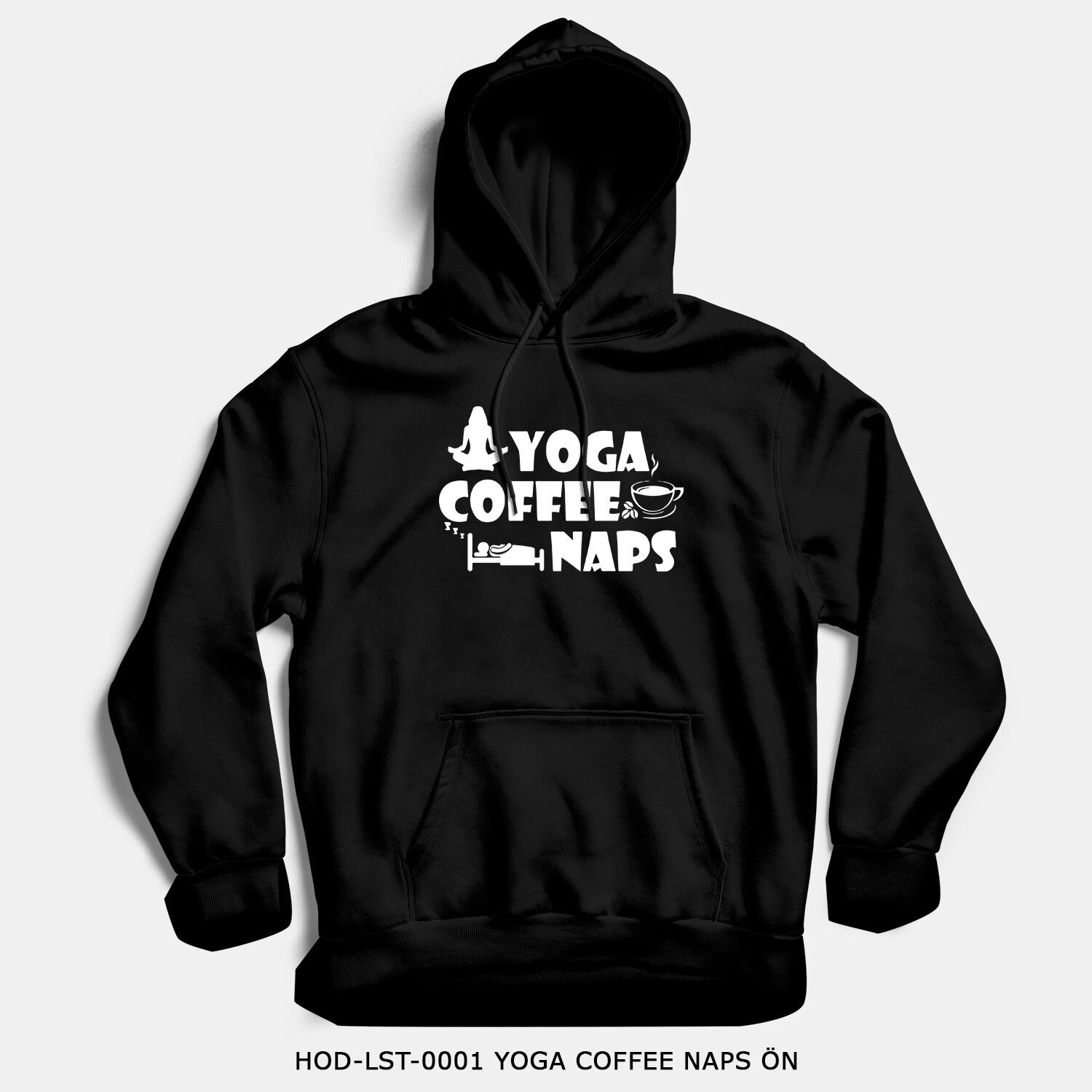 351mil Hoodie HOD-LST-0001 YOGA COFFEE NAPS
