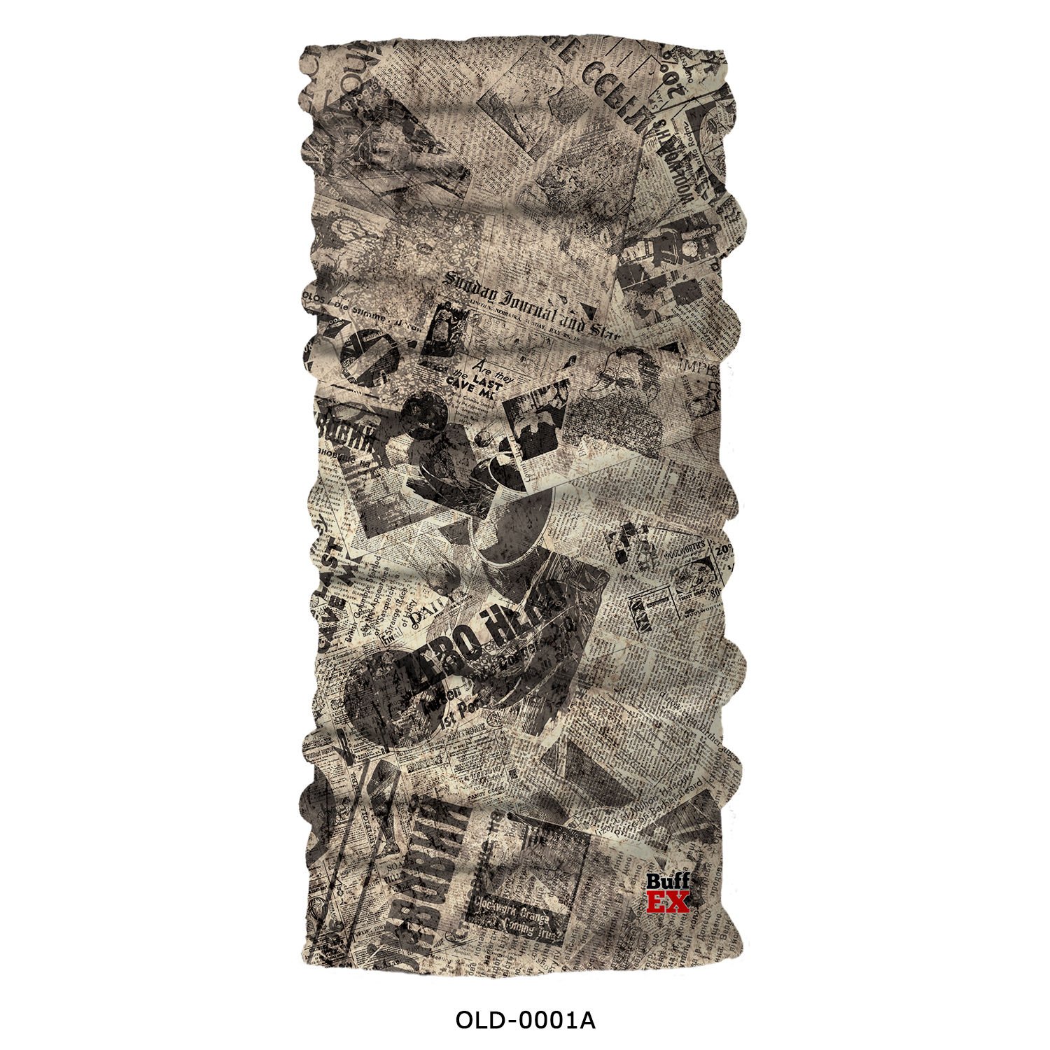 BuffEX Bandana OLD-0001 OLD NEWSPAPER