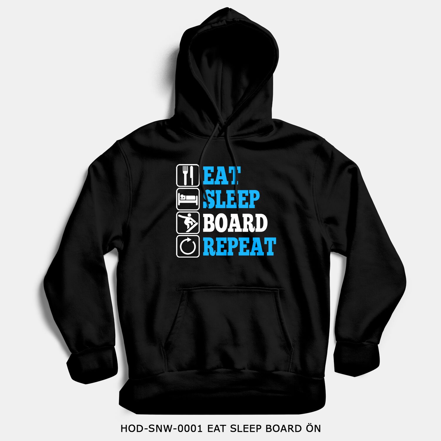 351mil Hoodie HOD-SNW-0001 EAT SLEEP BOARD